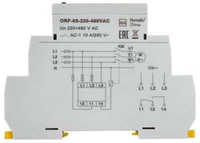 Реле фаз ORF 05. 3ф 220-460 В AC IEK