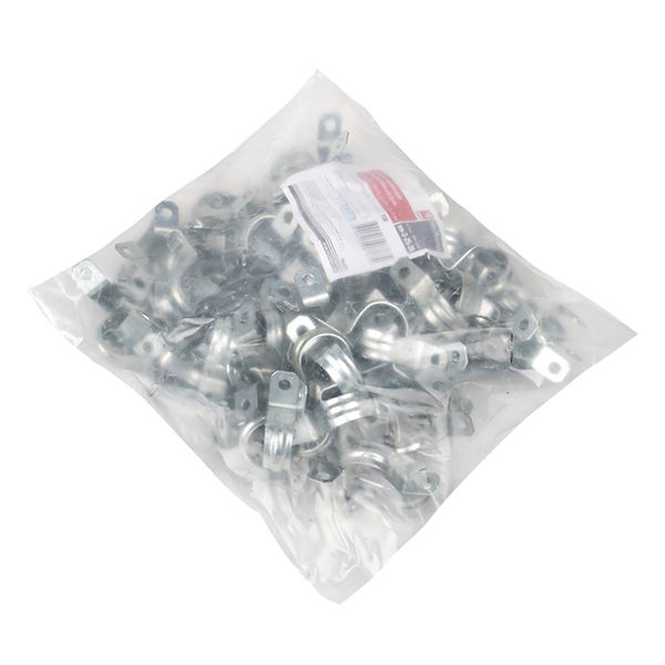 Скоба металлическая двухлапковая d25-26 мм (100 шт) EKF PROxima