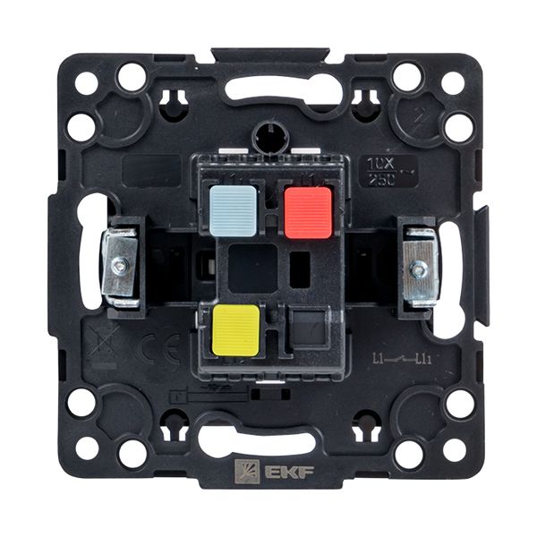 Стокгольм Механизм Выключателя 1-кл. проходного 10А автоматические клеммы черный EKF PROxima