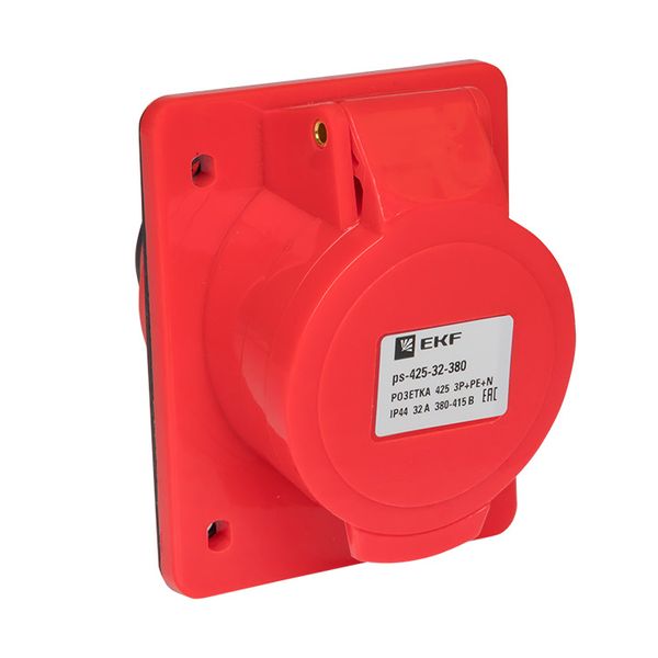 Розетка стационарная внутренняя 425 3Р+РЕ+N 32А 380В IP44 EKF