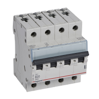 Выкл. автомат.  4П  20А  хар-ка B  6кА/10кА  LGR  TX3  Legrand