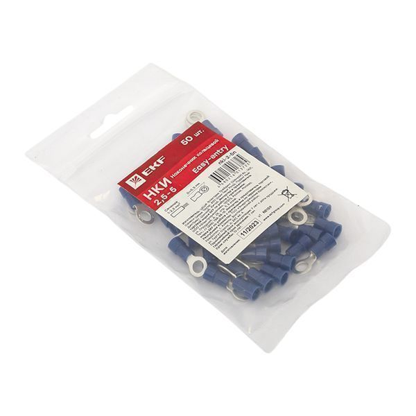 Наконечник кольцевой изолированный НКИ 2.5-5 (50шт.) EKF PROxima