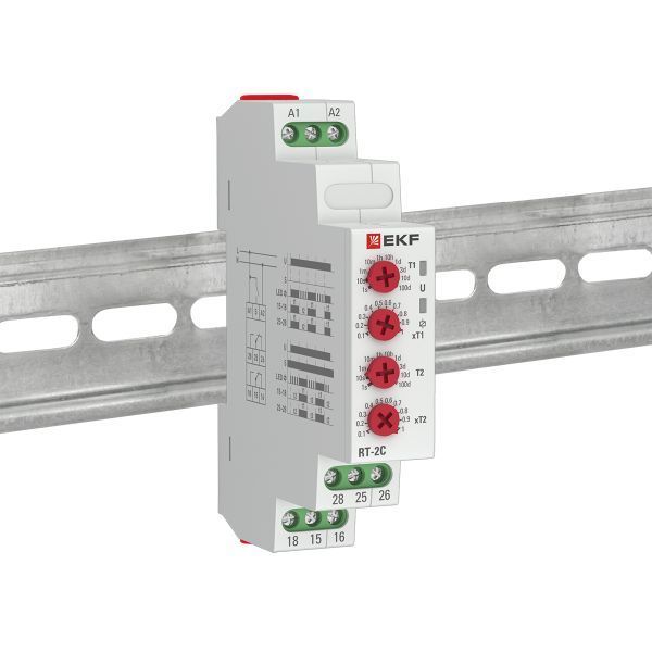 Реле времени (2 регулир. порога времени 2 исп. конт.) RT-2C 12-240В EKF PROxima