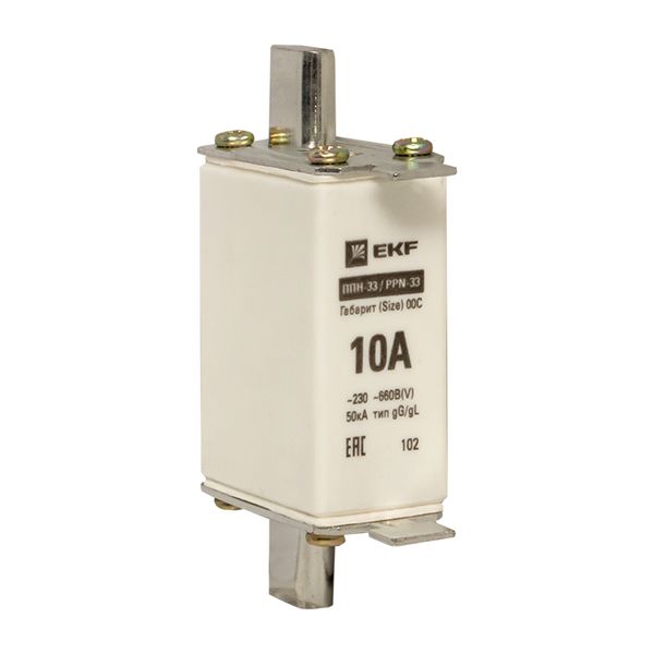 Плавкая вставка ППН-33 100/ 10А габарит 00С EKF
