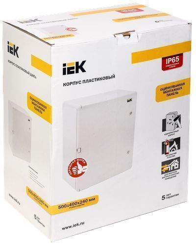 Корпус пластиковый ЩМПп 500х400х240мм УХЛ1 IP65 IEK