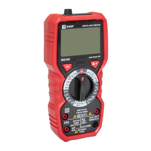 Мультиметр цифровой MS18C EKF Professional