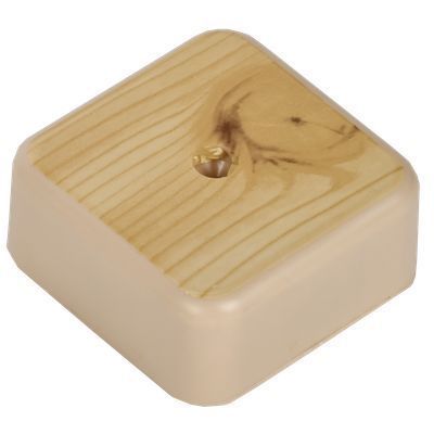 Коробка распаячная КМ41206-04 для открытой проводки безгалогенная (HF) 50х50х20мм сосна (4 клеммы 3мм2) IEK