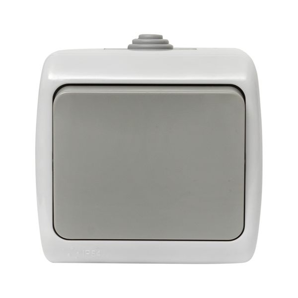 Мурманск Выключатель 1-клавишный 10А IP54 серый EKF