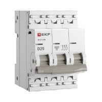 Автоматический выключатель 3P 25А (D) 6кА ВА 47-63N PROxima