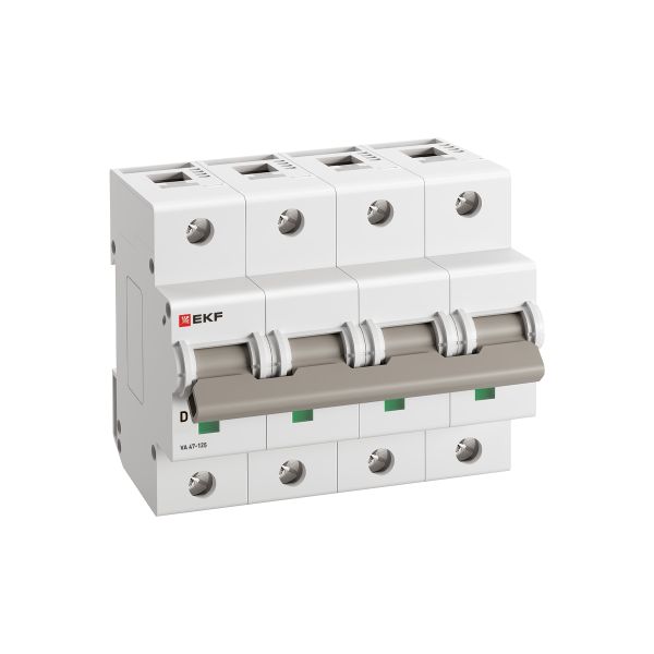 Автоматический выключатель ВА 47-125 4P 100А (D) 15кА PROXIMA EKF