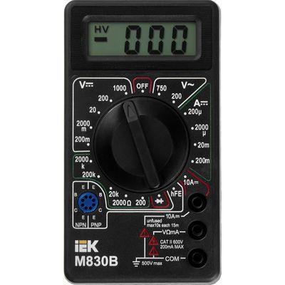 Мультиметр цифровой UNIVERSAL M830B IEK
