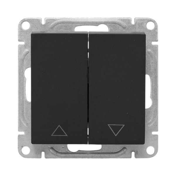 Механизм выключателя, для жалюзей, чёрный Эпика EKF (кратно 1)