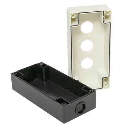 Корпус КП103 пластиковый 3 кнопки белый EKF PROxima