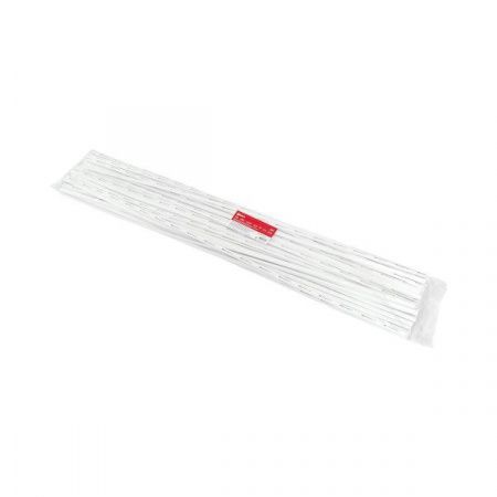 Термоусаживаемая трубка ТУТ нг 8/4 белая в отрезках по 1м EKF PROxima