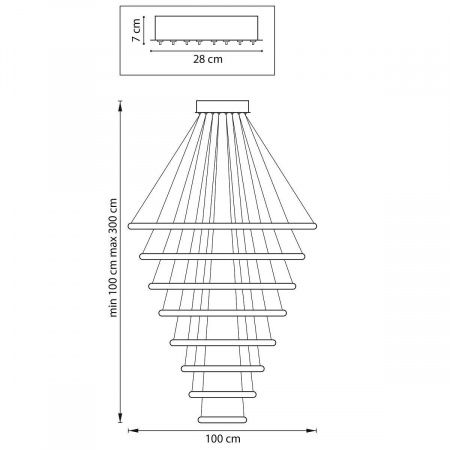 Подвесная светодиодная люстра Lightstar Rotonda 736483