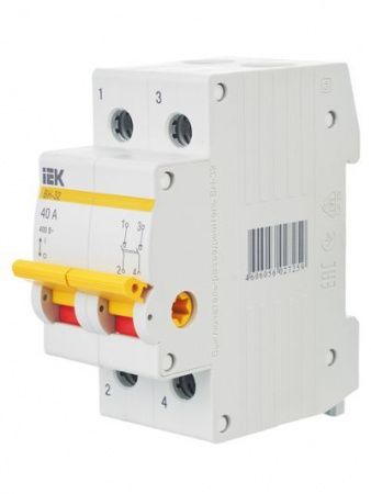 KARAT Выключатель нагрузки (мини-рубильник) ВН-32 2P 40А IEK