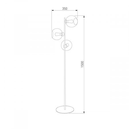 Торшер TK Lighting 5239 Cubus Graphite