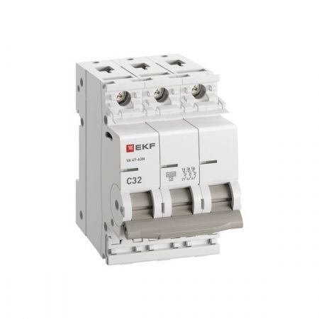 Автоматический выключатель 3P 32А (C) 6кА ВА 47-63N PROxima EKF