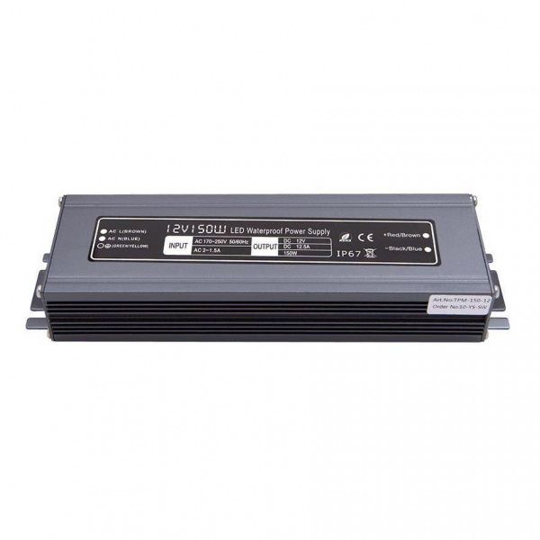 Блок питания SWG 12V 150W IP67 12,5A MTPW-150-12 001275