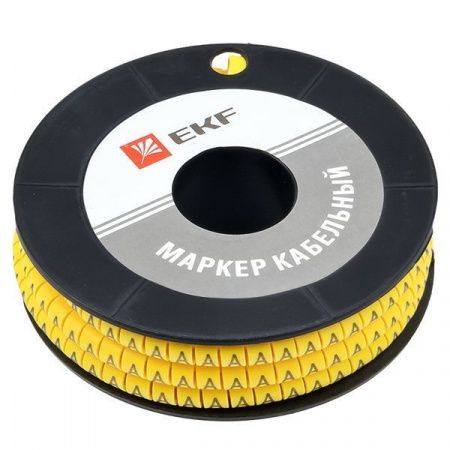 Маркер кабельный 4,0 мм2 "A" (500 шт.) (ЕС-2) EKF PROxima