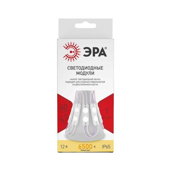 Светодиодный модуль ЭРА 6500K MZ2835-02-12V-2835-IP65-5 Б0044171