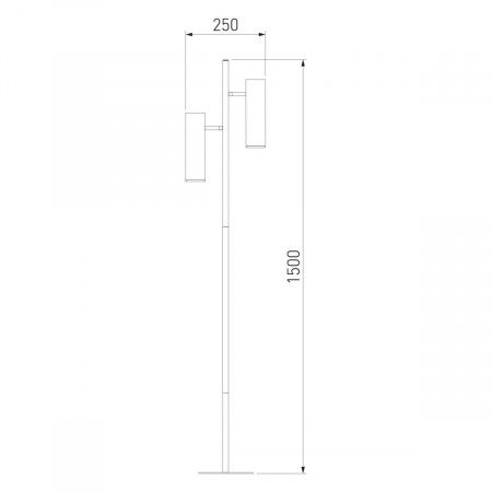 Торшер Eurosvet Barre 01087/2 черный