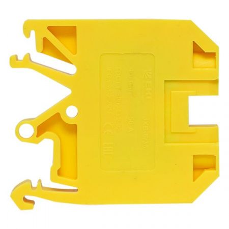 Клемма проходная винтовая JXB 6 мм2 желтая EKF