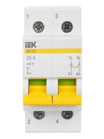 KARAT Выключатель нагрузки (мини-рубильник) ВН-32 2P 25А IEK