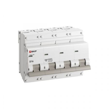 Автоматический выключатель ВА 47-100 4P 16А (D) 10kA PROXIMA EKF