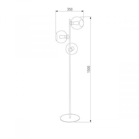 Торшер TK Lighting 5239 Cubus Graphite