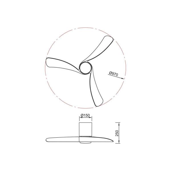 Люстра-вентилятор Mantra NEMO S 9049