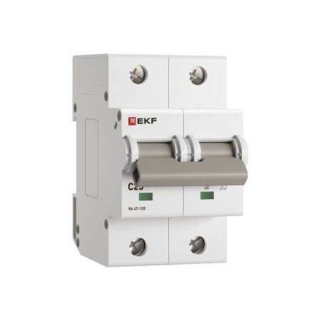Автоматический выключатель ВА 47-125 2P 25А (C) 15кА PROXIMA EKF