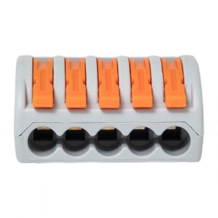 Клемма СМК 222-415 с рычагом 5 отверстий 0,08-2,5(4,0) мм2 EKF PROxima