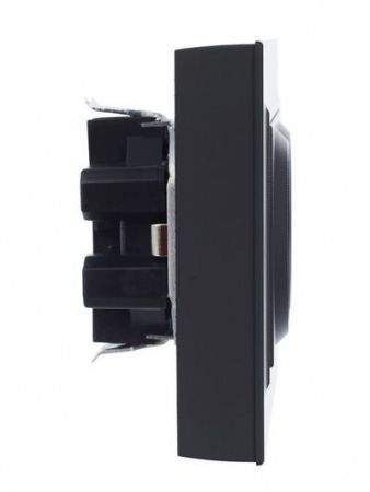 BRITE Розетка 2-местная с заземлением с защитными шторками 16А в сборе РСш12-3-БрГ графит IEK