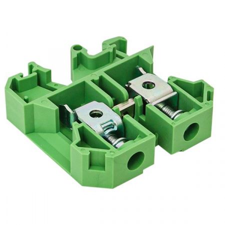 Клемма проходная винтовая JXB 10 мм2 зеленая EKF
