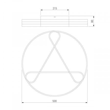 Потолочный светодиодный светильник Eurosvet Kristo 90232/3 белый
