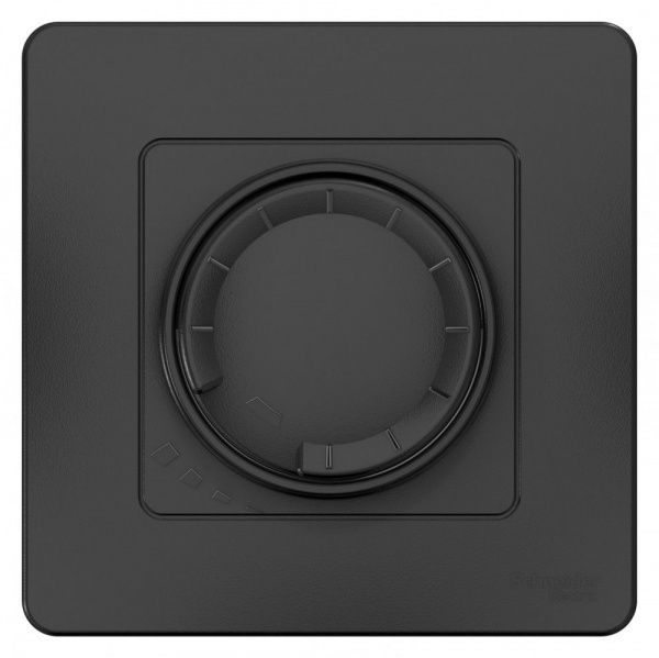 SCH  BLANCA  Антрацит  Диммер поворотно-нажим. универс. 400ВТ,  IP20  СП подходит для ламп LED BLNSS