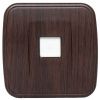 Розетка RJ-45 1-местная ОП Минск, 1А, 120В, тёмное дерево EKF