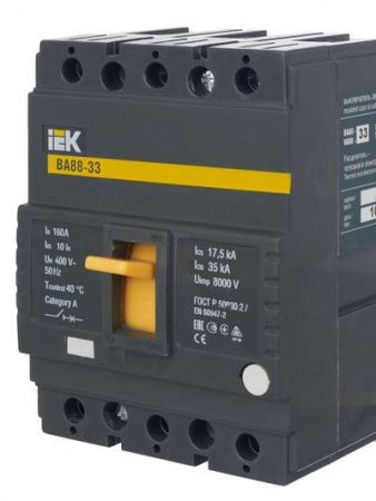 Выключатель автоматический ВА88-33 3Р 160А 35кА IEK
