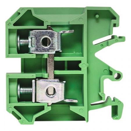 Клемма проходная винтовая JXB 10 мм2 зеленая EKF
