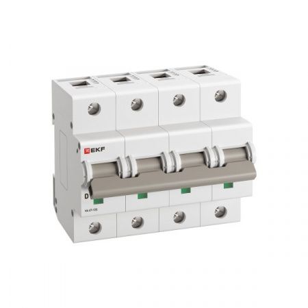 Автоматический выключатель ВА 47-125 4P 20А (D) 15кА PROXIMA EKF