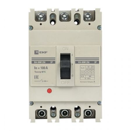 Выключатель автоматический ВА-99М 250/100А 3P 35кА EKF