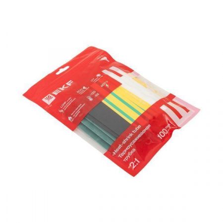 Термоусаживаемая трубка ТУТ нг 16/8 набор:7 цветов по 3шт. 100мм. EKF PROxima