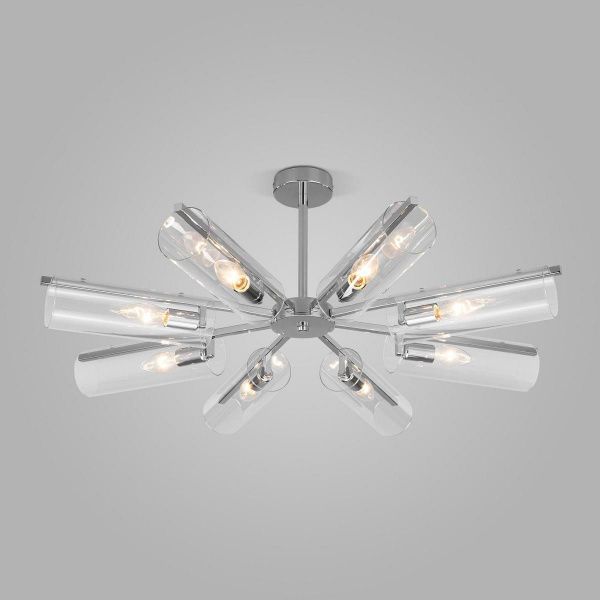 Потолочная люстра Eurosvet Trompeta 70144/8 хром