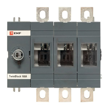 Рубильник  160A 3П б/рукоятки упр-я TwinBlock EKF