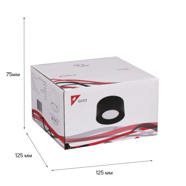 Точечный светильник Reluce Technical 53060-9.5-001LD GX53 BK
