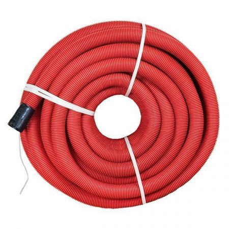 Труба гофр. двустенная ПНД/ПНД гибкая с протяжкой d200 мм (35 м) красная EKF-Plast