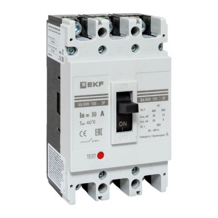 Выключатель автоматический ВА-99М 100/50А 3P 35кА EKF