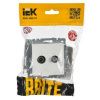 BRITE Розетка двойная TV+SAT РТВ/РСп12-БрБ белый IEK
