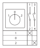 Кулачковый переключатель ПК-1-21 25А 1P "1-0-2" EKF